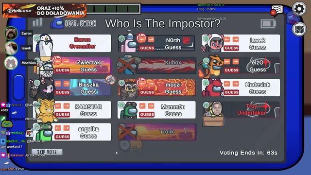 MUSIAŁ UKRYWAĆ CIAŁA ZMARŁYCH [ AMONG US ] смотреть онлайн