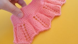 Шикарная кайма для оформления края юбки, платья, сарафана и не только... Узоры спицами.