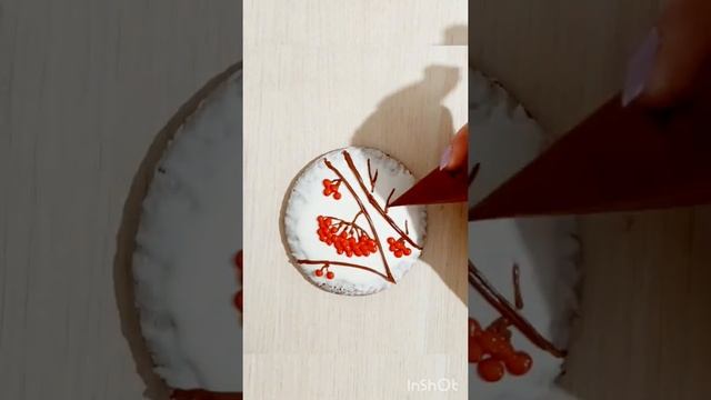Роспись пряников веточка калины смотреть онлайн
