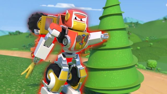 РОБОТ-ПРИШЕЛЕЦ превращает СТРОИТЕЛЬНЫЕ МАШИНЫ в ГИГАНТОВ! Помоги, СУПЕР РОБОТ! - Трансформация смотреть онлайн