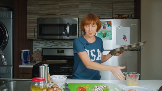 Киш кап с беконом и грибами. Рецепт вкусного и быстрого завтрака. Без глютена. ПП смотреть онлайн