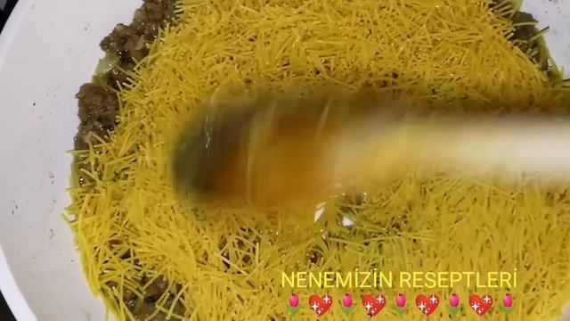TEZBAZAR, ETLİ VERMEŞİLİN QIZARTILMASI. ЖАРЕННЫЙ ВЕРМИШЕЛЬ С ФАРШОМ🌷🌷🌷 смотреть онлайн