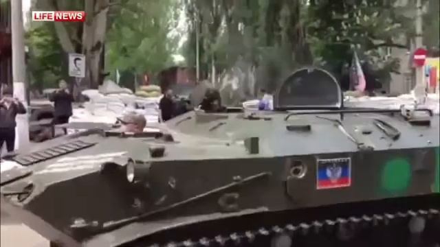 Ukraine Slavyansk. People's Militia Donbas. 05.05.2014 смотреть онлайн