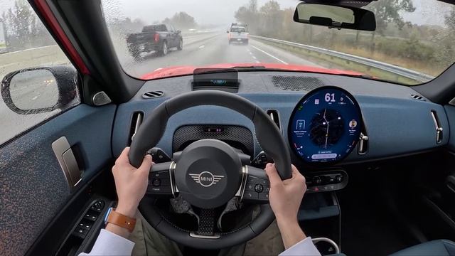2025 Mini Countryman S ALL4 - POV Rainy First Drive (Binaural Audio) смотреть онлайн