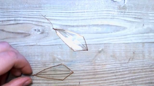 Геометричные серьги из смолы Витраль с поталью своими руками смотреть онлайн