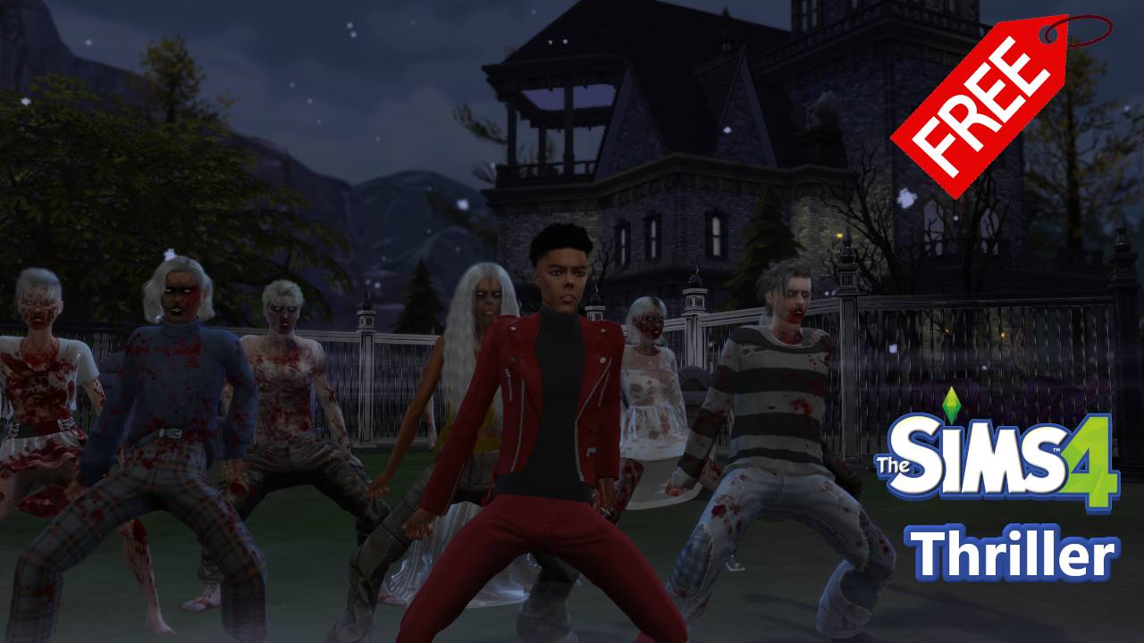The Sims 4 Dancing Animations(Thriller) - Free Download смотреть онлайн