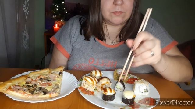 Мукбанг/Пицца/Роллы/Сок_Mukbang Pizza/Rolls/Juice смотреть онлайн