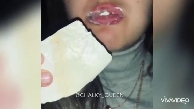 Природный мел Мой в мокром виде. Видео с разными мелоежками. Хруст мелом. Асмр. Пищевой мел смотреть онлайн