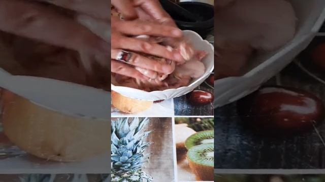 Запеченые куриные бедра (филе) с картошкой. смотреть онлайн