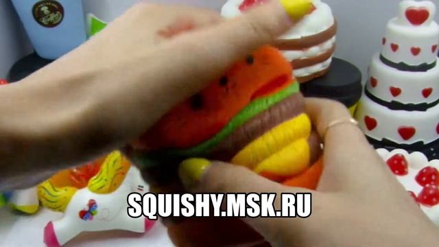 СКВИШ ГАМБУРГЕР КОТИК | ИГРУШКА-АНТИСТРЕСС ОБЗОР ВИДЕО ДЛЯ ДЕТЕЙ | SQUISHY КАВАЙНЫЕ смотреть онлайн