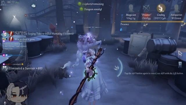 Naiad: this cipher too fast, without decoder | IDENTITY V смотреть онлайн