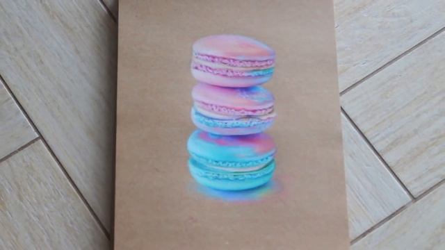 Realistic macaron drawing with coloured pencils| short| Welcome to my art channel смотреть онлайн