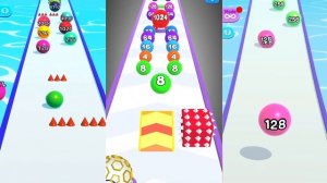 funny moment: 4096 in 2048 & 8192 in 4096 - Ball Run 2048 vs Ball Run Infinity vs Number Ball Run 3