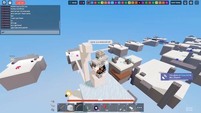 Roblox Bed Wars Manhunt Vs David