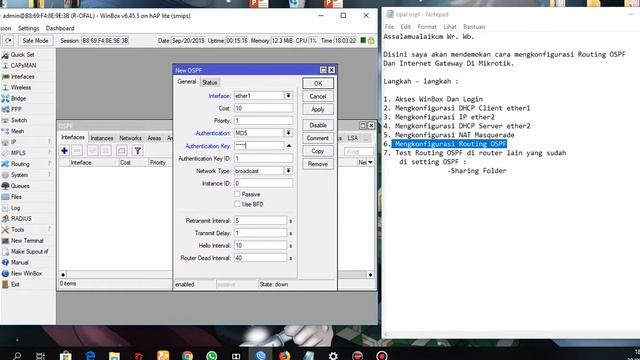 Konfigurasi Routing OSPF & Internet Gateway // Ofalliyoga/12/- SMK YPM 1 TAMAN //- смотреть онлайн