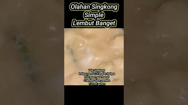 Olahan singkong rebus simpel Enaknya Kebangetan #shorts смотреть онлайн