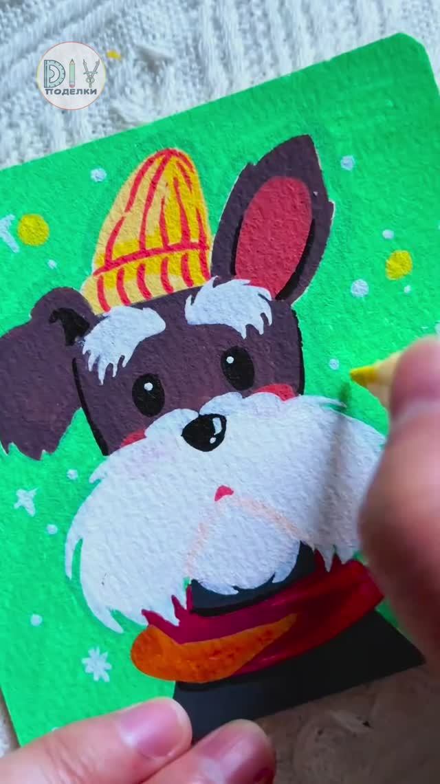 Рисуем собаку. АСМР смотреть онлайн