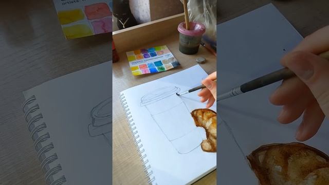 Круссан с кофе 💞 #shortsvideo #art #лучшее #music #shorts смотреть онлайн