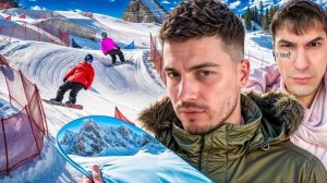 УГАРНЫЕ ПОКАТУШКИ С ПИНКОМ НА СНОУБОРДАХ🏂