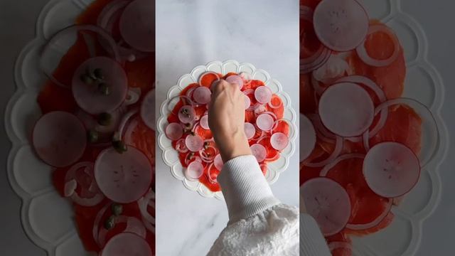 Карпаччо с лососем #рецепты #лосось #cooking #food #eat смотреть онлайн