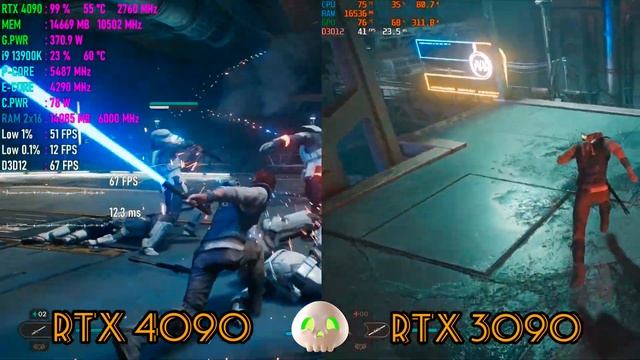 STAR WARS : Jedi Survivor RTX 4090 VS RTX 3090 | 4k Ultra Setting Gameplay | FPT Test смотреть онлайн