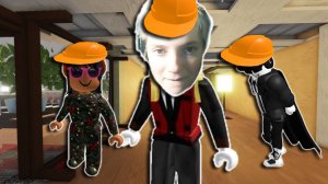 Строим с Лешей и Марал Дом Чтобы Выживать от Монстров в Roblox Икеа 3008