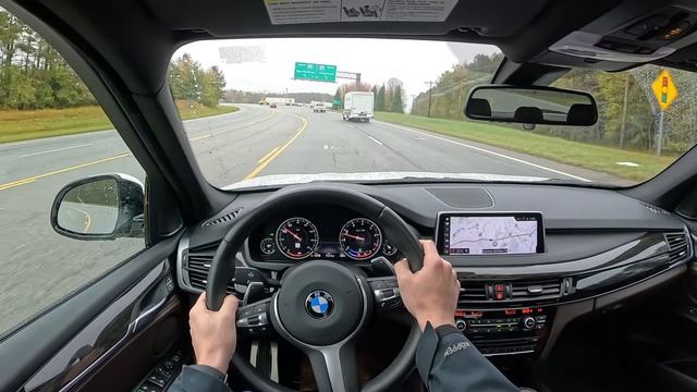 2018 BMW X5 xDrive35i - Rainy POV Test Drive (Binaural Audio) смотреть онлайн