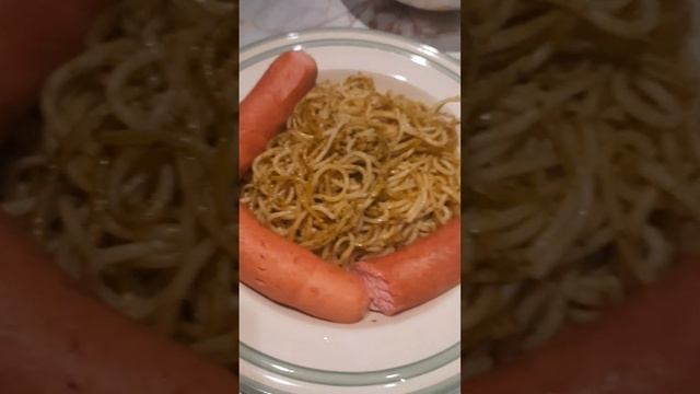 Сосиски с макаронами с песто смотреть онлайн