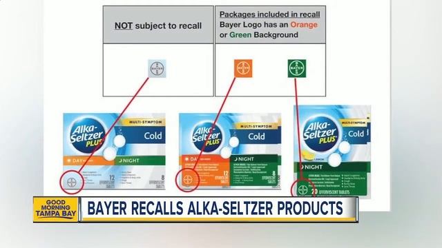 Alka-Seltzer Plus products recalled due to labeling error смотреть онлайн