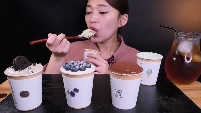 🍮Melting tiramisu🥰세상에...감성 티라미슈 끝판왕!!😋 [Oreo, Earl grey, Chocolate, Green tea tiramisu] Mukbang смотреть онлайн