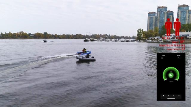 Тест драйв лодки РИБ (RIB) RiverBoats RB 400R под тремя моторами HONDA, TOHATSU.