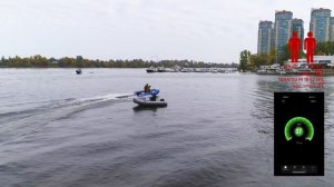 Тест драйв лодки РИБ (RIB) RiverBoats RB 400R под тремя моторами HONDA, TOHATSU.