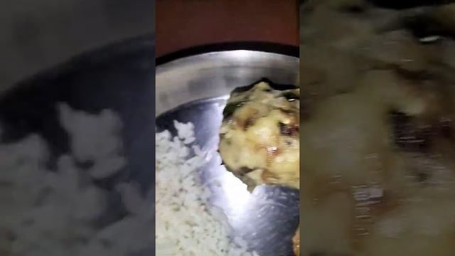 Egg fried 😍😍eggplant fried potato cooked lentils dal mum food смотреть онлайн