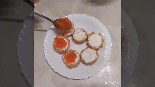 Профитроли с разными начинками #shorts #вкусно #tasty #рецепт #delicious #закуска #профитроли #кчаю