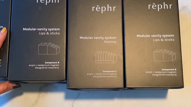 Unboxing, close up look for rephr 2021 Holiday set, Hooded eye set, Modular vanity component B C смотреть онлайн