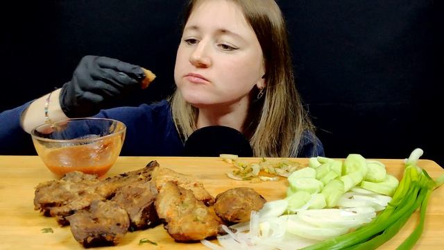 АСМР ШАШЛЫК МУКБАНГ | ASMR BARBECUE SHASHLIK MUKBANG | #barbecue #shashlik #шашлык