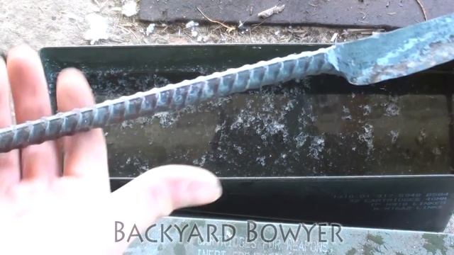The World's Manliest Steak Knife Forged From Rebar- Post Apocalyptic Steak Knife смотреть онлайн