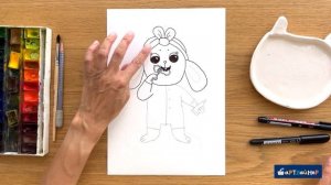 Как нарисовать кролика? | Урок рисования Артлайнер