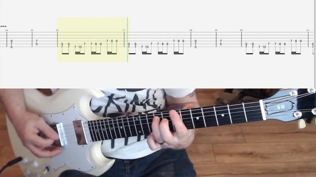 Black Sabbath - Iron Man - урок игры на электрогитаре с табами