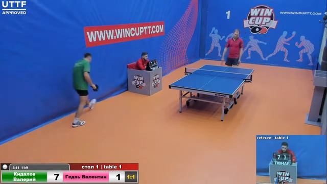 Кидалов Валерий 3-2 Гедзь Валентин Турнир Восток 4 WIN CUP 02.11.20 Прямой эфир Зал 1 смотреть онлайн