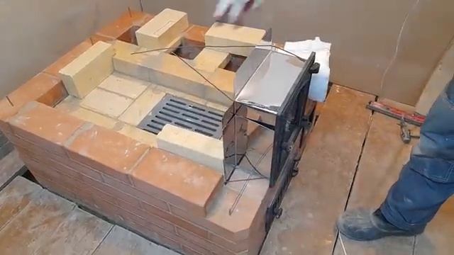 Печь для дачи (шведка) пошагово, как сложить печь для дачного домика, печь без порядовки часть 8 смотреть онлайн