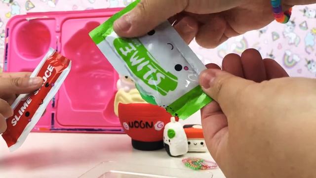 Smooshy Mushy Bento Udon Surprise Noodles Sushi Series 3 Bento Squishy with SLIME Sauces! смотреть онлайн