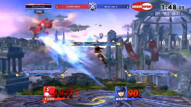 IQHQ | Raptor (Yoshi) vs SS | Mr. E (Marth) @Sm4shburger 3! смотреть онлайн