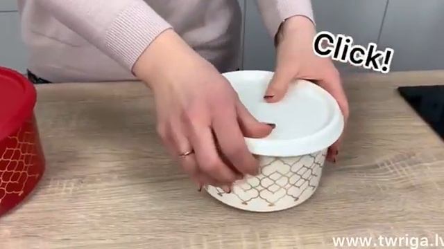 Tupperware svētku komplekts, One touch kārbas. Коробки "Один Клик" смотреть онлайн