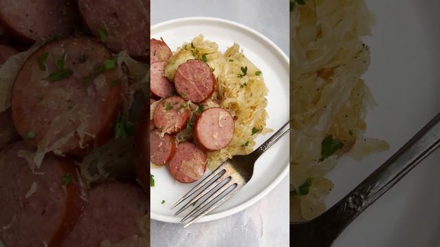 Pork and Sauerkraut Skillet #shorts смотреть онлайн