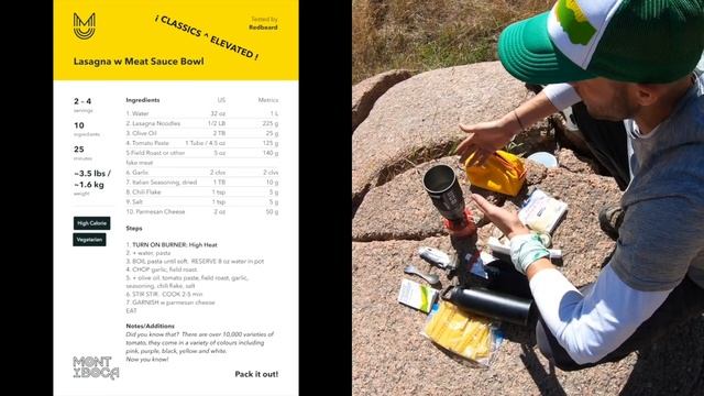 LASAGNA w/ "MEAT" SAUCE - Easy Backpacking Meals - Fast | Dinner | Vegetarian смотреть онлайн