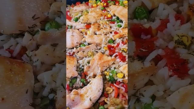 рис с овощами и курицей по-гавайски / ужин за 10минут смотреть онлайн