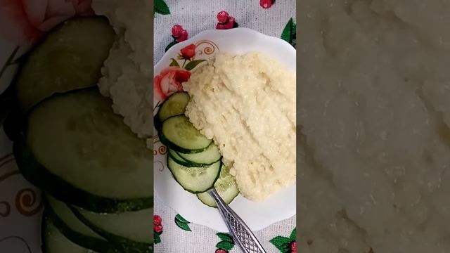 пшеничная каша с огурцами. смотреть онлайн