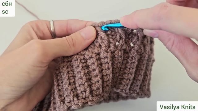 Шапка крючком узор Кожа дракона по кругу / Crochet hat смотреть онлайн