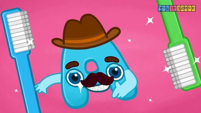 Brush Brush Brush Your Teeth Song For Kindergarten! Alphabet A Family Nursery Rhymes